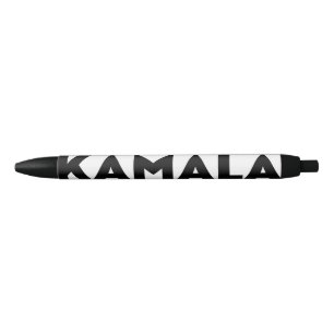 Stylo Noir Kamala moderne typographie audacieuse noir et blan