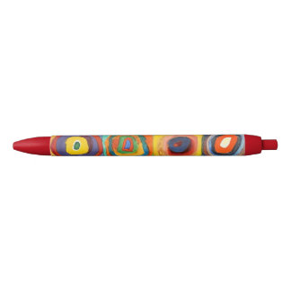Stylo Noir Kandinsky - Carrés aux cercles concentrés