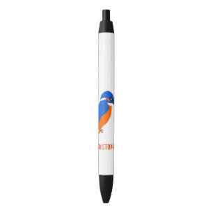 Stylo Noir Kingfisher Design Ajouter un nom