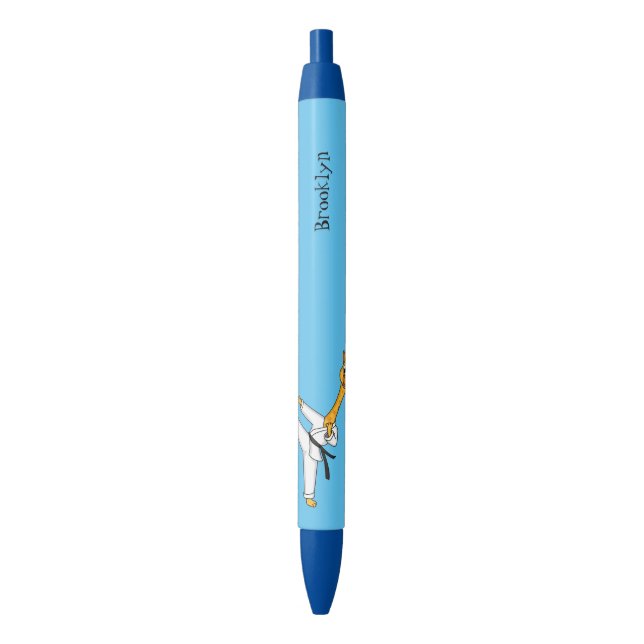 Stylo Noir Kung Fu giraffe (devant Vertical)