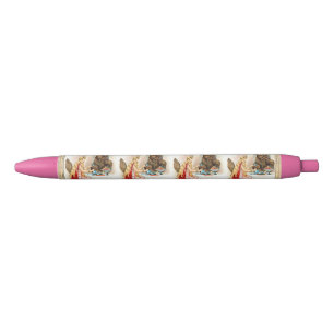Stylo Noir La Belle en rose et la Bête 