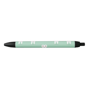 Stylo Noir La dent heureuse de Kawaii