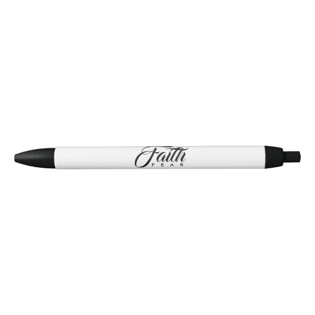 Stylo Noir La foi au-dessus de la peur blanche (Devant)