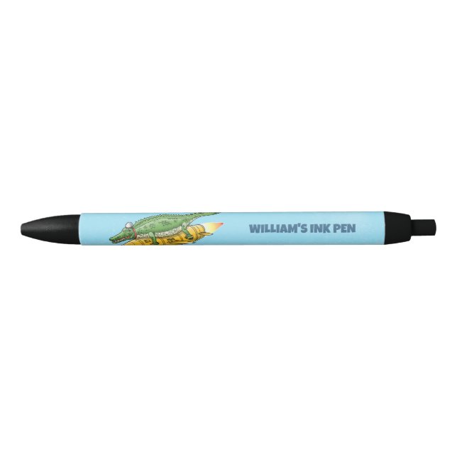 Stylo Noir La fusée d'or de Croc (Devant)