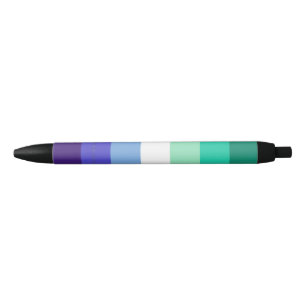 Stylo Noir La palette de drapeau des hommes gays trans-inclus