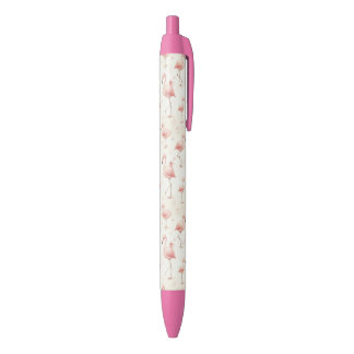 Stylo Noir La plus mignonne troupe de flamants roses