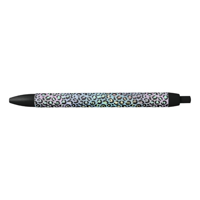 Stylo Noir La série Léopard Iridescent Design 8 (Devant)