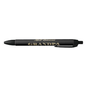 Stylo Noir La typographie du Grand-Père Noir la plus étonna