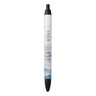 Stylo Noir La vie au coucher du soleil est meilleure à la pla
