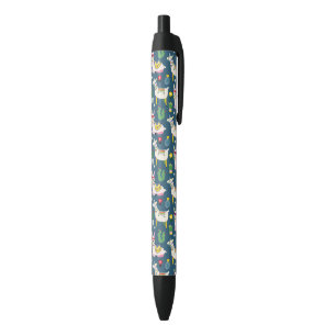 Stylo Noir Lamas dans le motif de lunettes de soleil