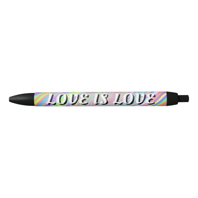 Stylo Noir L'amour est l'amour Fierté (Devant)