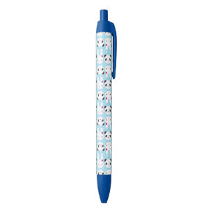 Stylo Noir Lapin et panda mignons superbes de Kawaii