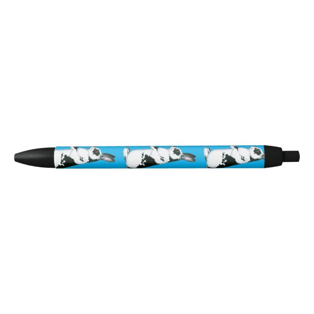 Stylo Noir Lapin : Noir et Blanc (Devant)