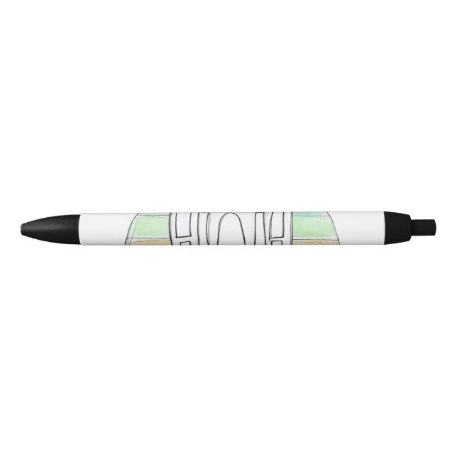 Stylo Noir LDS Salt Lake City Temple arc-en-ciel couchant mor (Devant)