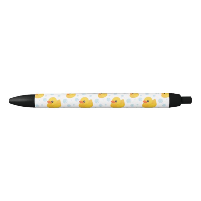 Stylo Noir Le caoutchouc jaune adorable penche Duckies (Devant)