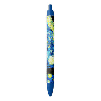Stylo Noir Le célèbre tableau de Van Gogh, Starry Night