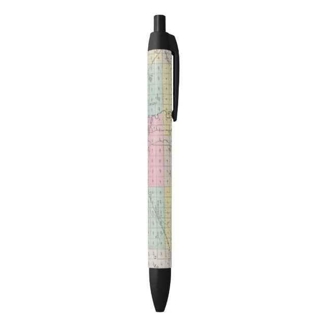 Stylo Noir Le comté de Saline, le Kansas (Bas (Vertical))