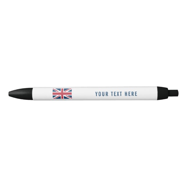 Stylo Noir Le drapeau britannique Union Jack (Devant)