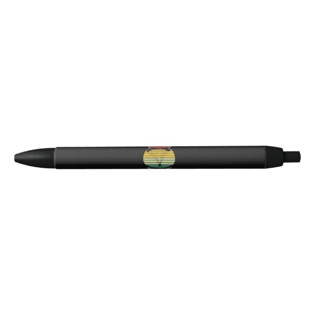 Stylo Noir Le parachutisme est ma thérapie (Devant)