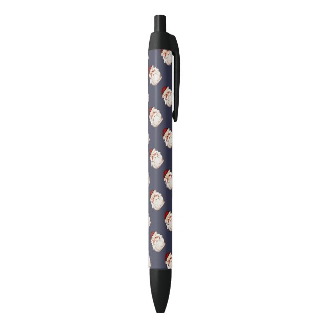 Stylo Noir Le père noël classique font face (Bas (Vertical))