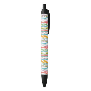 Stylo Noir Le résumé barre le motif vertical
