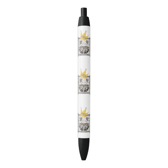 Stylo Noir Le Roi Sudoku Pen (devant Vertical)