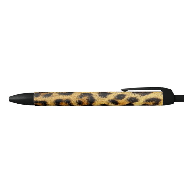 Stylo Noir Leopard fourrure luxueux Rich tendance mode Chat C (Haut)