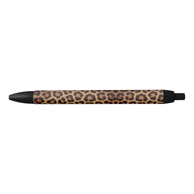Stylo Noir Leopard Print Pattern (Devant)