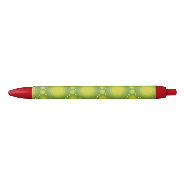 Stylo Noir Les bulles vertes (Devant)