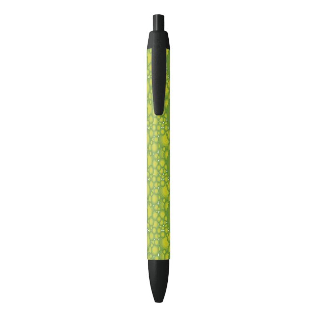 Stylo Noir Les bulles vertes (Dos (Vertical))