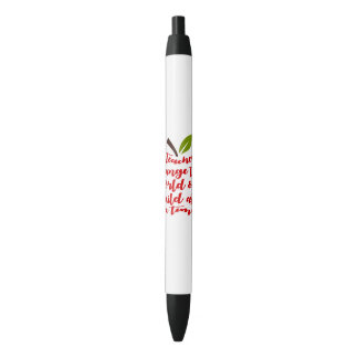 Stylo Noir Les enseignants mignons changent le monde un enfan