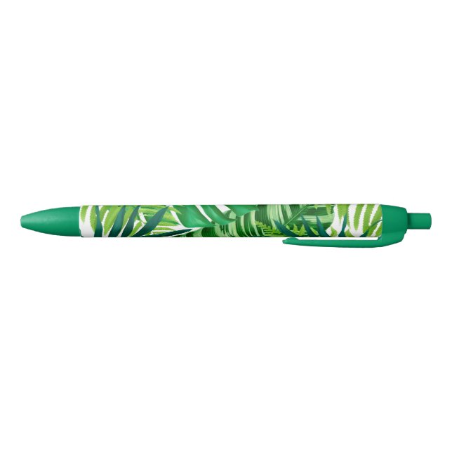 Stylo Noir Les Feuilles de Green Tropical  (Bas)