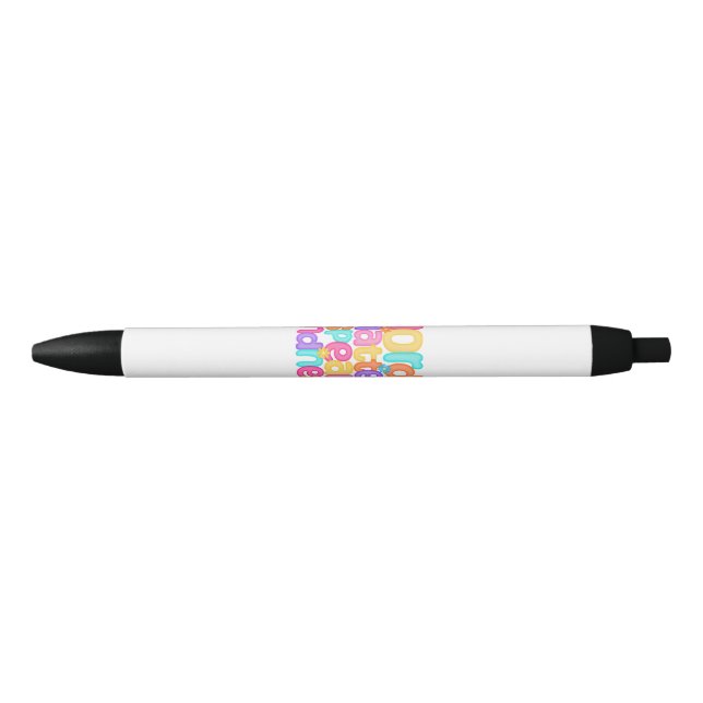Stylo Noir Les mots comptent Parler de gentillesse Message co (Devant)