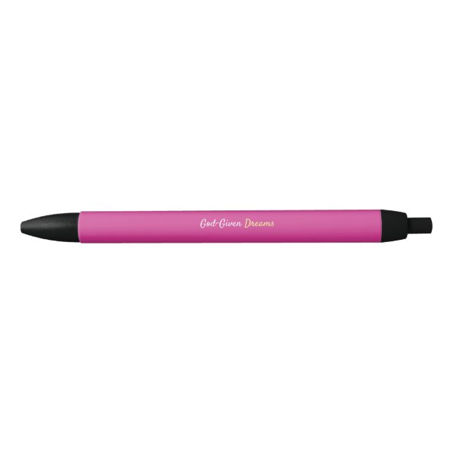Stylo Noir Les rêves divins Pretty Pink Pen (Devant)