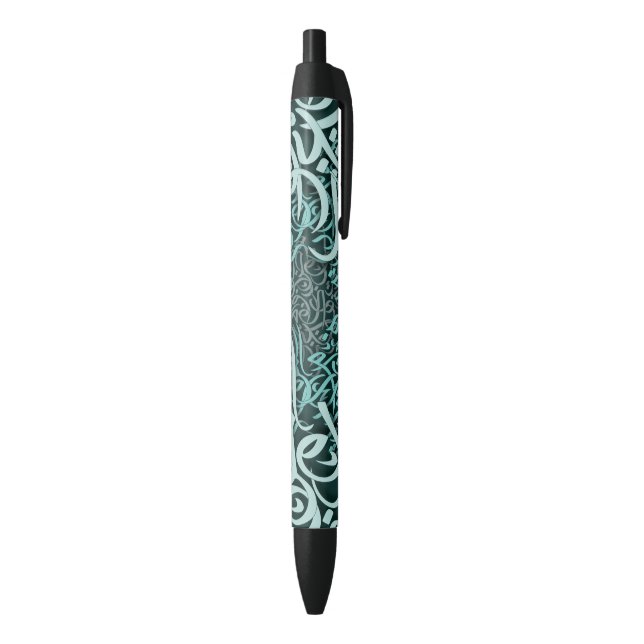 Stylo Noir lettres arabes tiffany (Bas (Vertical))