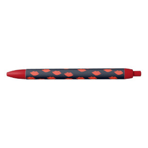 Stylo Noir Lèvres rouges