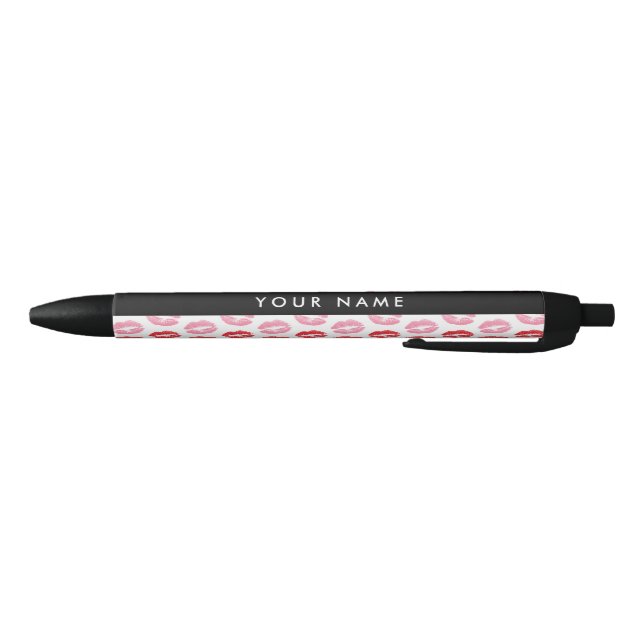 Stylo Noir Lèvres Rouges, Lèvres Roses, Baiser, Votre Nom, Pe (Bas)