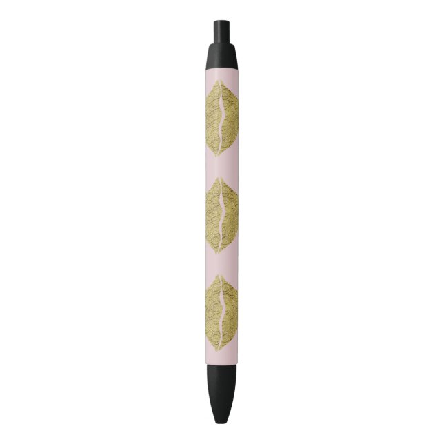 Stylo Noir Lèvres XOXO Gold (devant Vertical)
