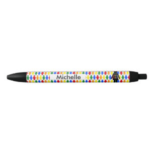 Stylo Noir LGBTQ Lesbian Silhouette et Rainbow Ladies Custom