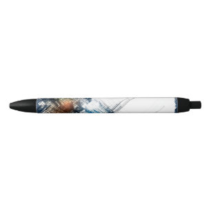 Stylo Noir Lignes explosives 