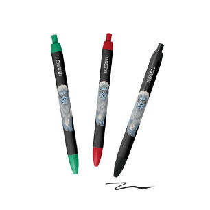 Stylo Noir Lion blanc