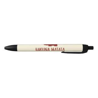 Stylo Noir Lion de Hakuna Matata