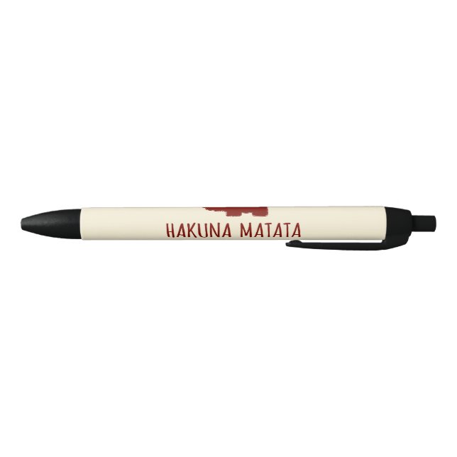Stylo Noir Lion de Hakuna Matata (Bas)