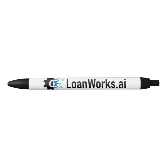 Stylo Noir LoanWorks.ai Pen - Noir ou Bleu (Devant)