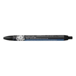 Stylo Noir Logo de l'agent du département de police