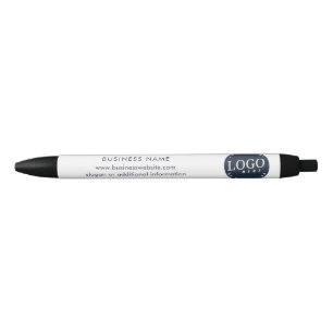 Stylo Noir Logo de l'entreprise Entreprise Slogan Employé et
