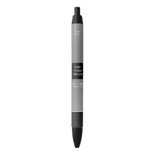 Stylo Noir Logo d'entreprise moderne chic gris noir