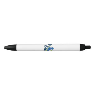 Stylo Noir Logo du club de tennis - Action dynamique, Style s