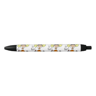 Stylo Noir L'orange vont pom-pom girl d'équipe