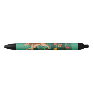 Stylo Noir Loup d'automne